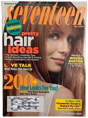 Vintage Seventeen magazine from May 2004, featuring actress Mischa Barton